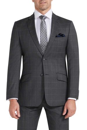 Super 130 Charcoal Check Suit