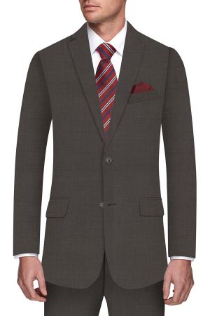 Super 130 Brown Serge Suit